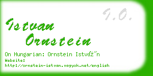 istvan ornstein business card
